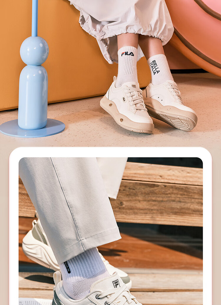 FILAFILA Official Women's COOKIES Retro Canvas Shoes Fashion Casual Sneakers 15