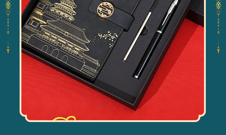 Xutong Guochao Notebook Gift Box Set Premium Business Practical Gift Set Palace Museum Cultural China Style Teacher Appreciation Souvenir Customizable LOGO 5