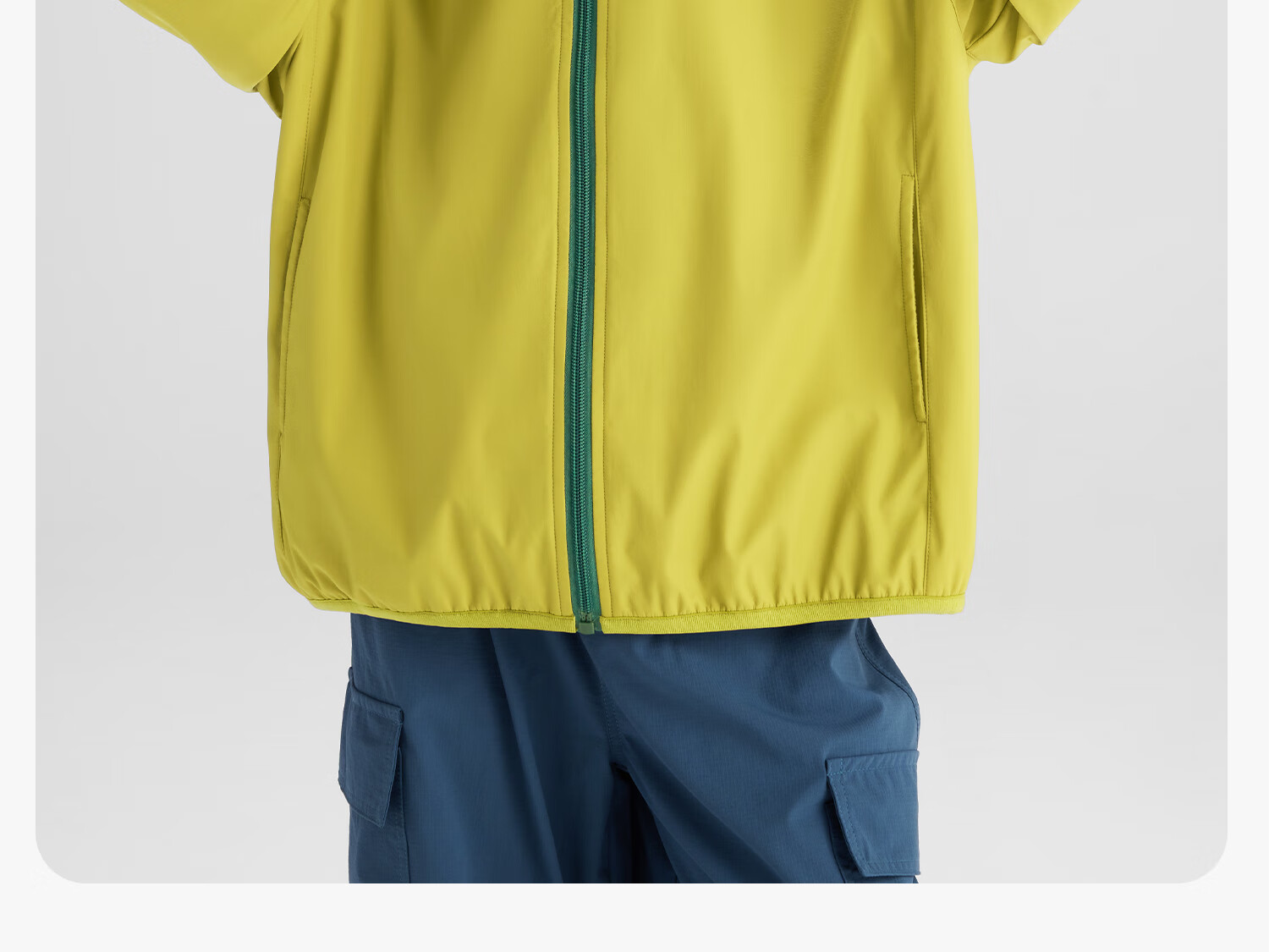 Zuoxi Boys' Fleece-Lined Jacket, 2026 New Children's Softshell Outerwear, Fleece Integrated Top, Gray, Size 160 36