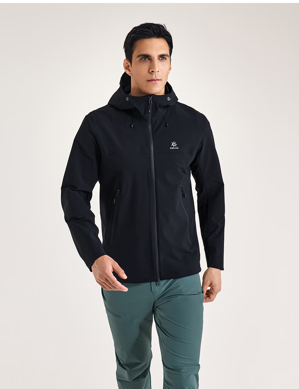 KAILAS M8 Men's Softshell Jacket Outdoor Mountaineering Durable Breathable Lightweight Windproof Hooded Coat KG2539105 18