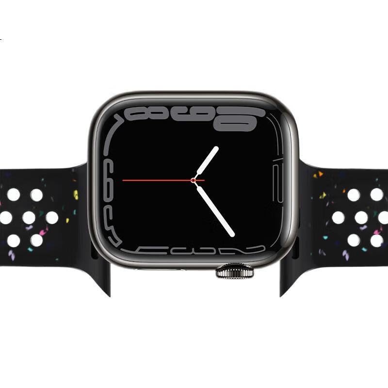 Ремешок BHO для Apple Watch S11/Ultra3/S10 Sport Bands, совместимый с IWatch S9/8/7/6/SE3/2/1, силиконовый, с дышащими отверстиями