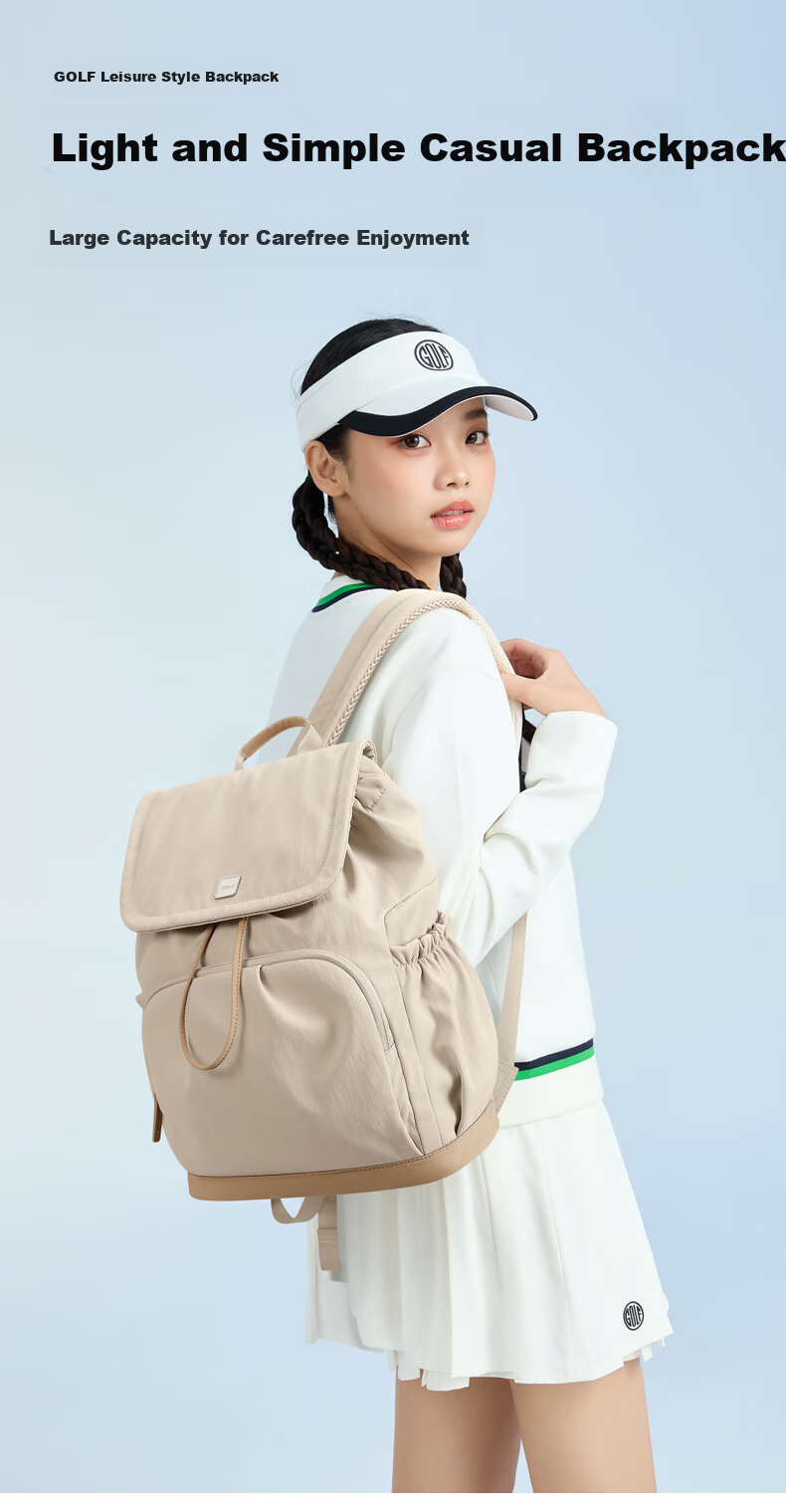 GOLF Women's Lightweight Backpack, Fashionable School Bag, 15.6-Inch Laptop Bag, Water-Resistant Travel Bag 2