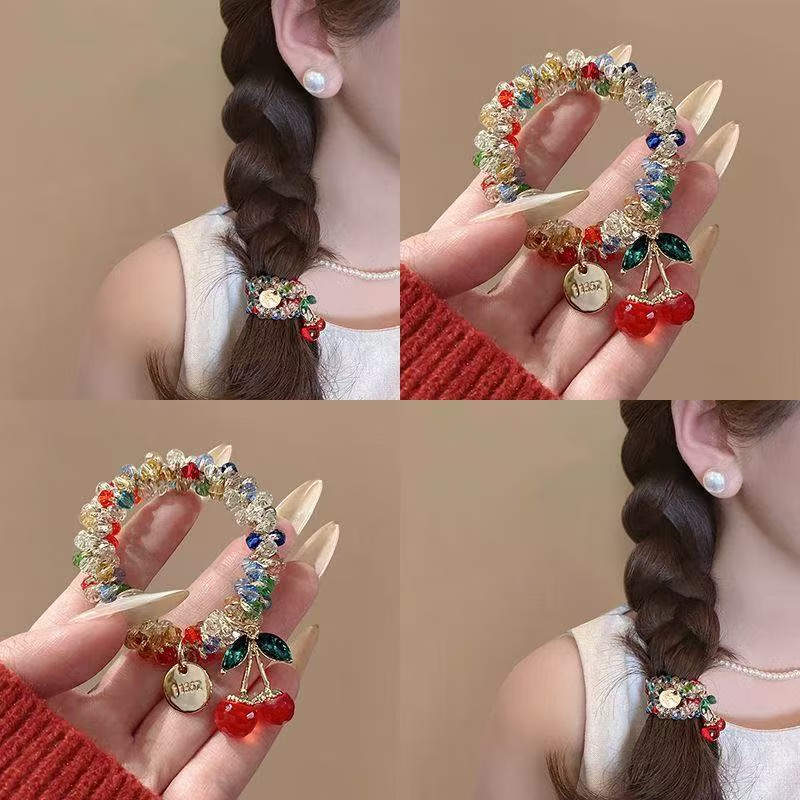 Dijing Luxury High Elastic Hair Tie for Women, Gentle on Hair, Elastic Hair Band, Qixi Festival Valentine's Day Gift