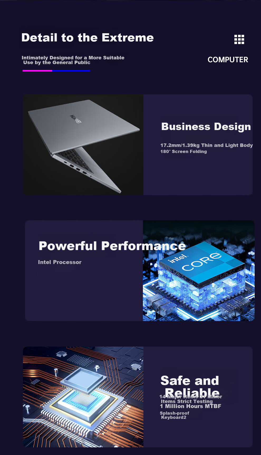 HUAWEI Laptop, Qingyun G540 Gen2, 14-Inch High-Performance Business Laptop, I7-1360P, 16GB RAM, 1TB Storage, Space Gray, Preloaded with Windows 11, Customized 2