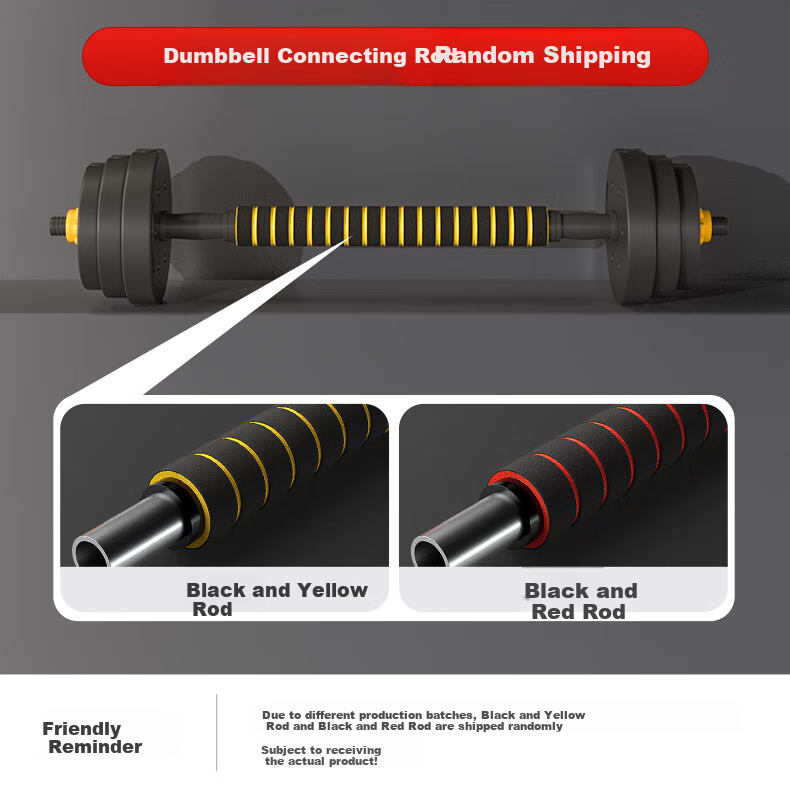 Li-Ning Adjustable Dumbbell Set for Men, Home Fitness Equipment Combination Barbell And Kettlebell Strength Training Kit with Quick-Release Design, 20kg 1