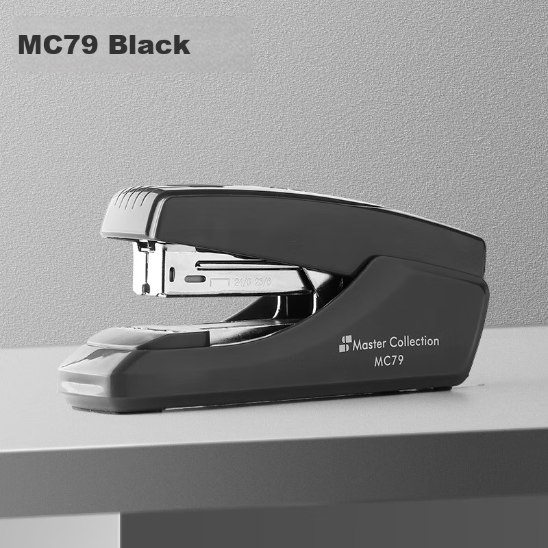 SUNWOOD Mingjiang Series, 25-Page Low-Effort Stapler, Corner-Cut Staples, MC79, Black