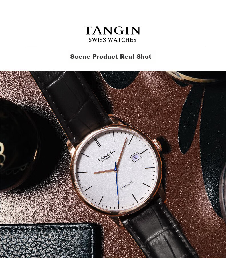 TANGIN Men's Mechanical Watch, Automatic Calendar Swiss Imported Mechanical Watch for Men, Birthday Gift for Me 15
