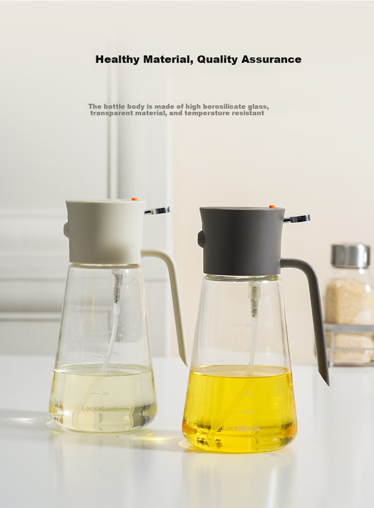 LOCK&LOCK (LOCK&LOCK) Large Capacity Glass Oil Sprayer Bottle, Soy Sauce Spray Bottle, 500ml, Blue 3