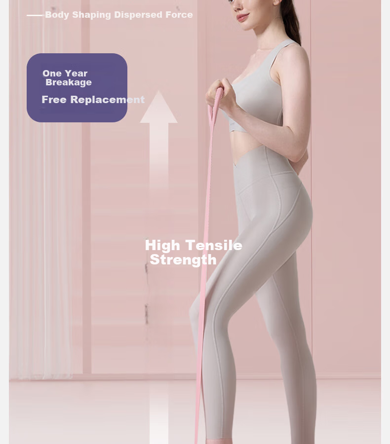 Yottoy 8-Character Pull-Up Rope, Back Training Elastic Band, Home Shoulder-Opening Neck Stretching Strap, Yoga Silicone Kitten Arm Exercise 10