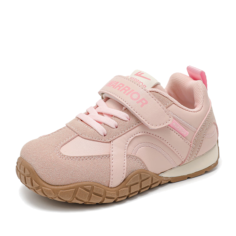 Warrior Girls' Spring and Autumn Lightweight Sports Shoes Children's Student Training Shoes WZ-1628 Pink Size 28