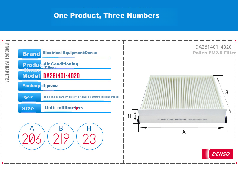 DENSO Air Conditioning Filter 261401-4020 (Compatible with Angkesaila 1.5/2.0/2.5/Mazda CX-5) 2
