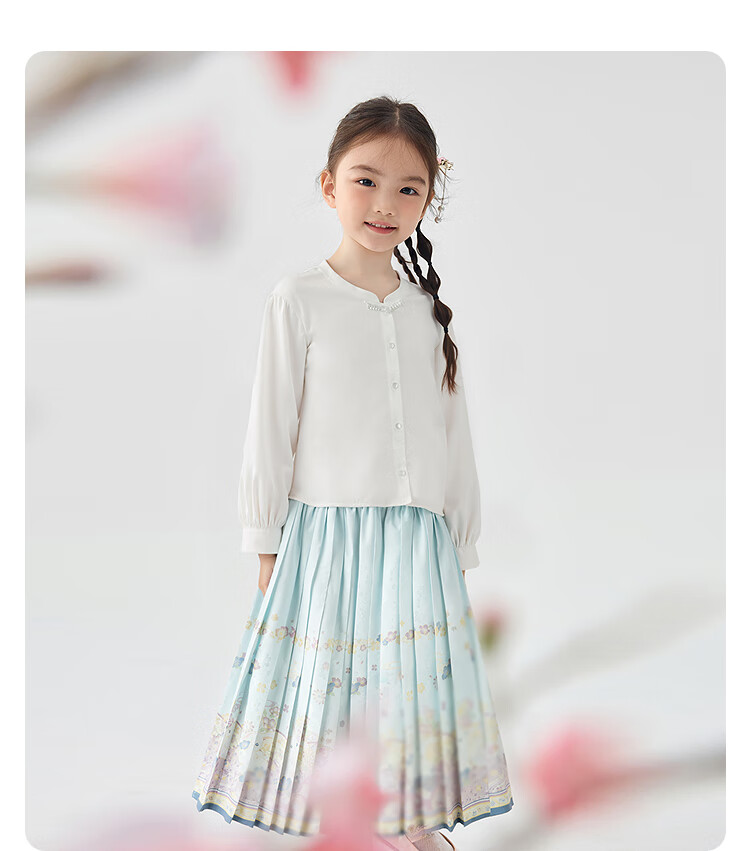 BALABALA BalaOne Girls' Outfit Set, Baby Long-Sleeve 2-Piece Set, 2025 Autumn Collection, Chinese-Style New Trendy, 208325104002 4