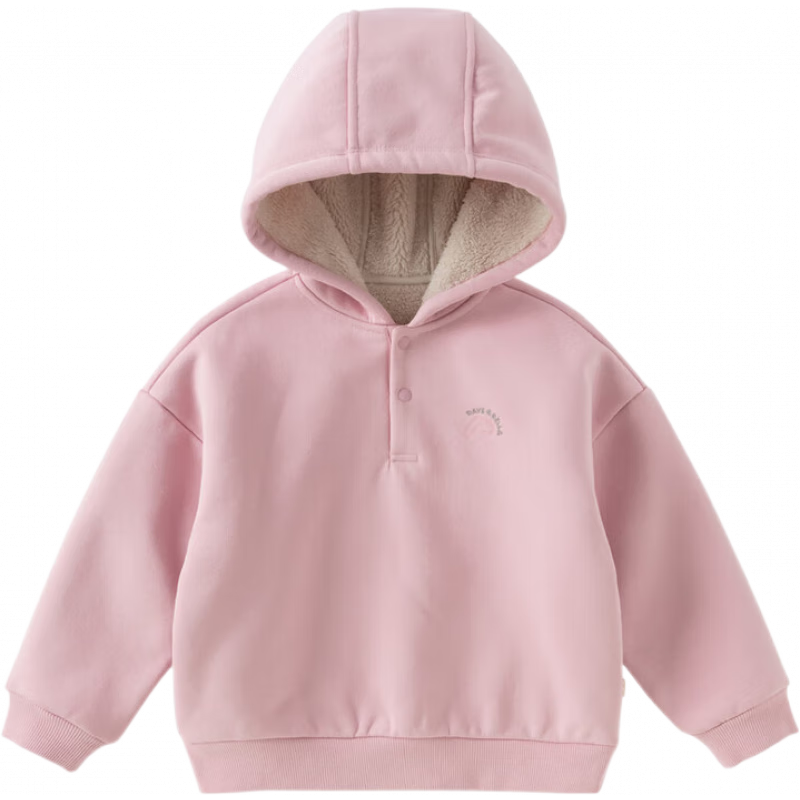 DAVE & BELLA Girls Fleece Hoodie Autumn Winter Boys Jacket Kids Pullover Hooded Sweatshirt