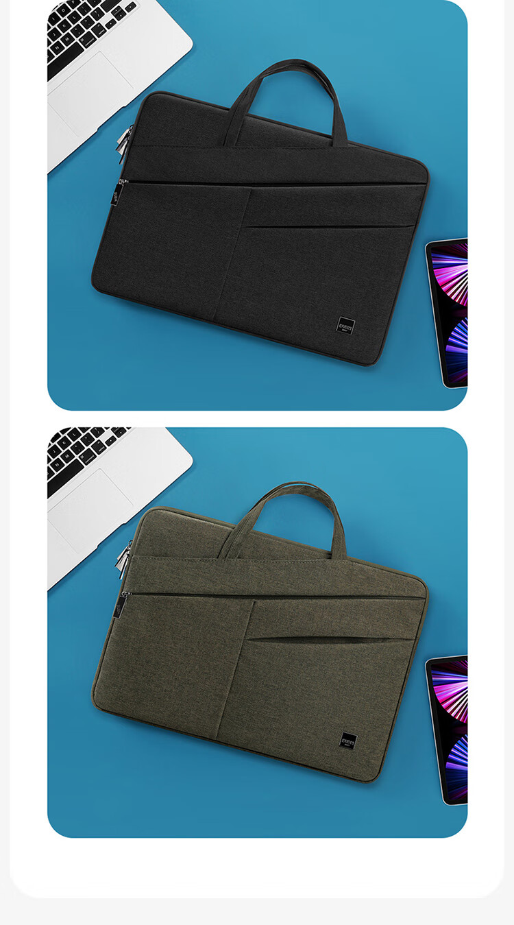 Biyoumei Laptop Bag Briefcase for Men 14-inch Slim Sleeve Compatible with Huawei HP Lenovo Laptops 10