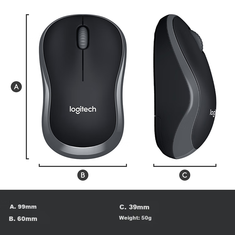 Logitech MK270 Wireless Keyboard And Mouse Combo, Office Keyboard And Mouse Set, Full Size, Black, Self-Operated, with Wireless 2.4G Receiver 7