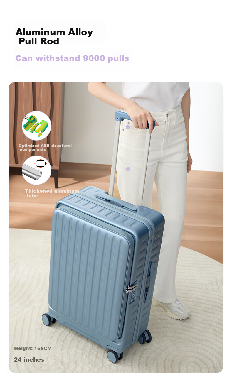 KALA·Y [Jiang Qinqin Endorsed] Luggage, 28-Inch Large Capacity, Front-Opening Lid, Expandable Capacity, for International Travel And Study Abroad, Check-In Suitcase 8