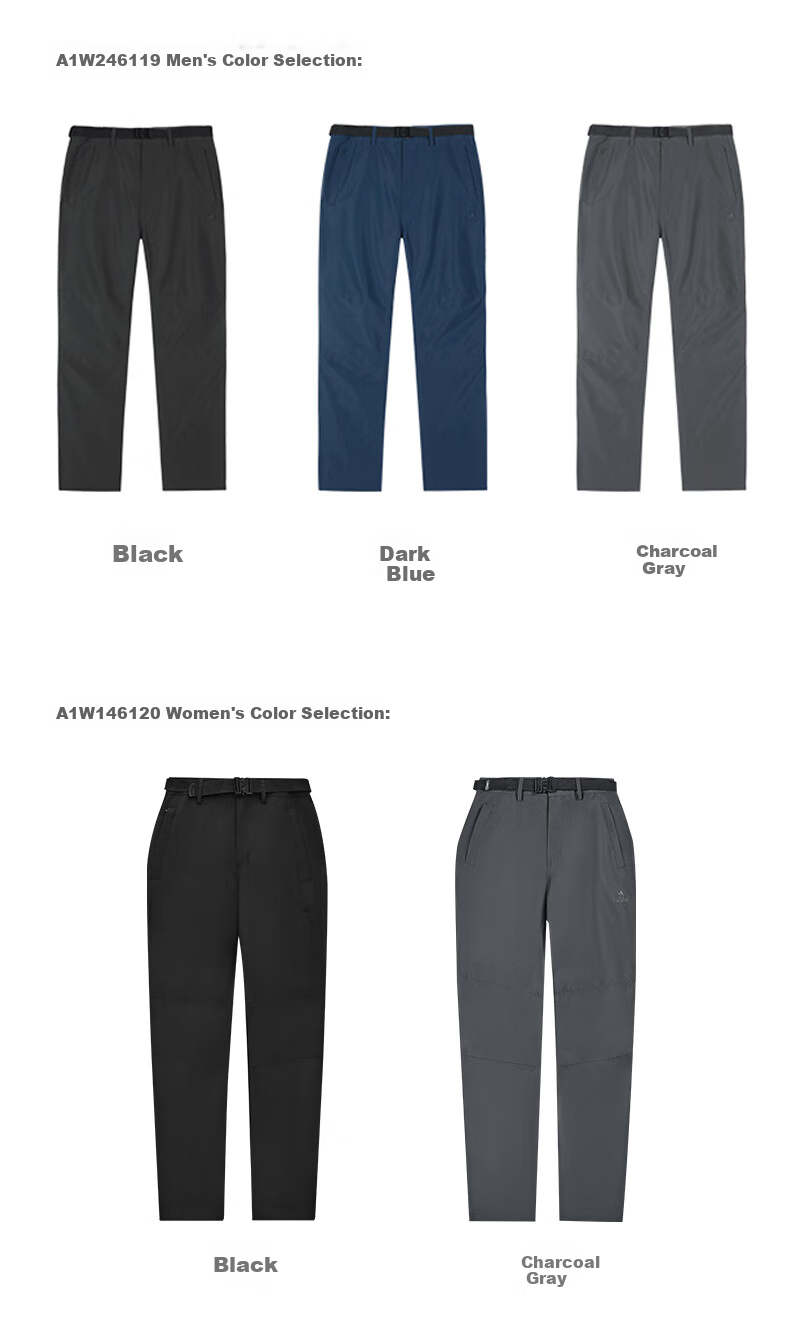 CAMEL Outdoor Hiking Pants for Women, Autumn Windproof And Warm Cargo Trousers, Couple's Casual Pants for Men A1W146120 5