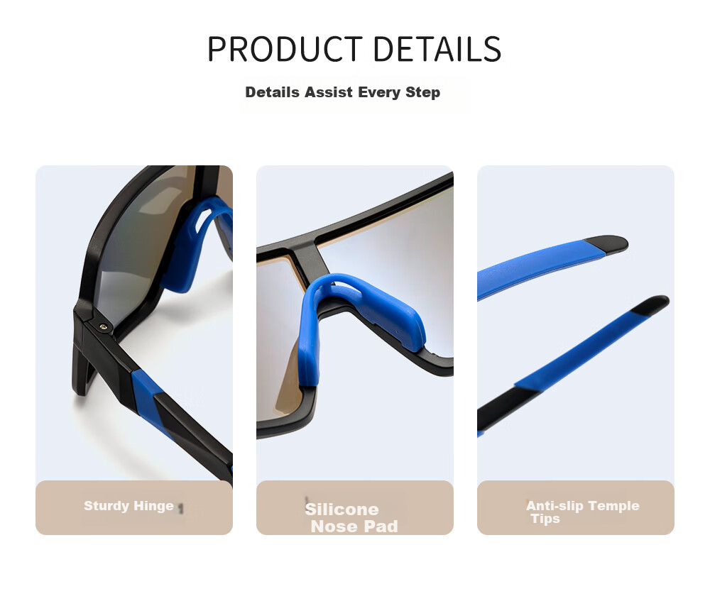 Wanpishu Children's Sports Glasses for Ages 6-12, Cycling Running Sunglasses, UV Protection, Sun Protection, Outdoor Marathon Sunglasses 19
