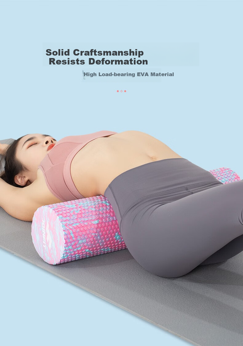 JOINFIT Foam Roller Leg Massager Muscle Relaxation Roller Small Floating Point Yoga Column for Men And Women, Pink And Blue 5