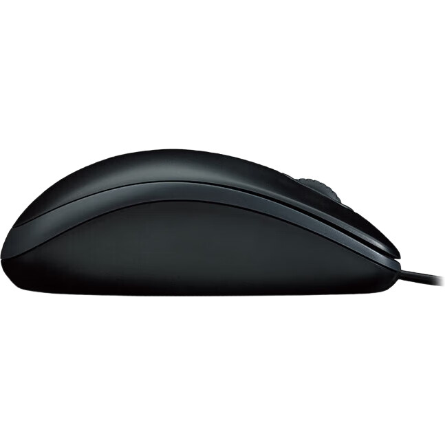 Проводная мышь Logitech M100r, симметричная, для офиса, для больших рук, черная