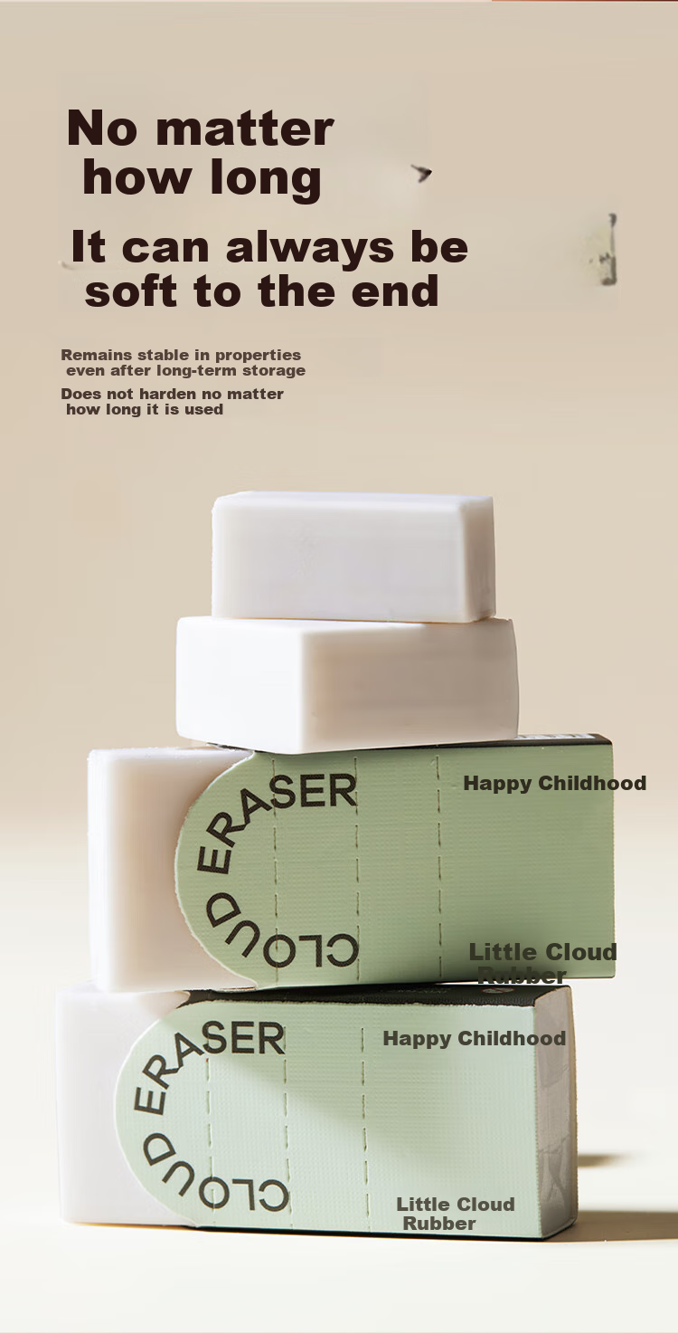 Meiletongnian Cube Eraser for Elementary School Students, Dust-Free Eraser, Ultra-Clean, No Marks Left, Safe And Non-Toxic for Children, Kindergarten, Art Students, Sketching, Automatic Pencil Eraser, Single Block 5