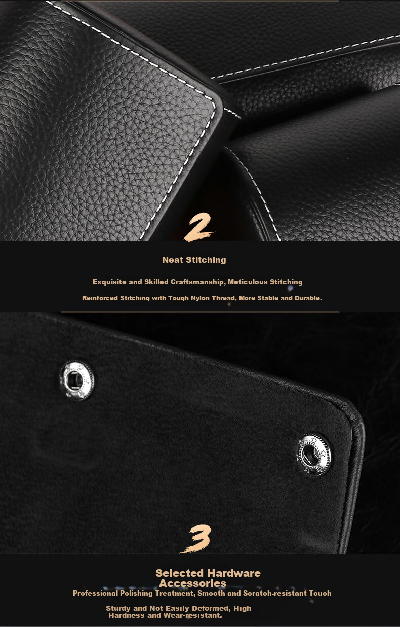 DrikLux Watch Storage Box, Portable Travel Case for Wristwatches, Suitable for Mechanical And Quartz Watches 12