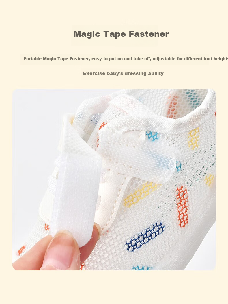 ThomBaker Baby Boy Walking Shoes, Mesh Shoes, Infant Shoes, Spring And Summer Thin Style, Soft Sole, Non-Slip, for Girls Aged 0-1 Years Old, Moon Blue, Size 19 3