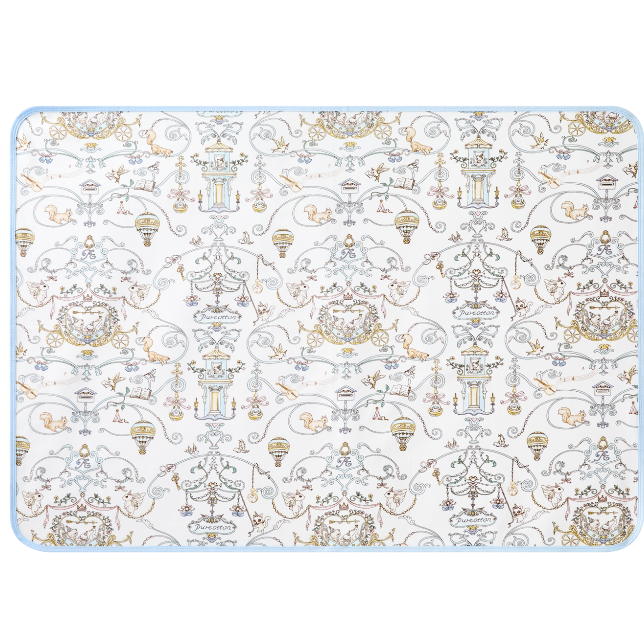 PurCotton Baby Antibacterial Knitted Composite Diaper Pad, Pure Cotton Washable Waterproof Breathable Bed Sheet, Qimiaozhilv 90×70cm