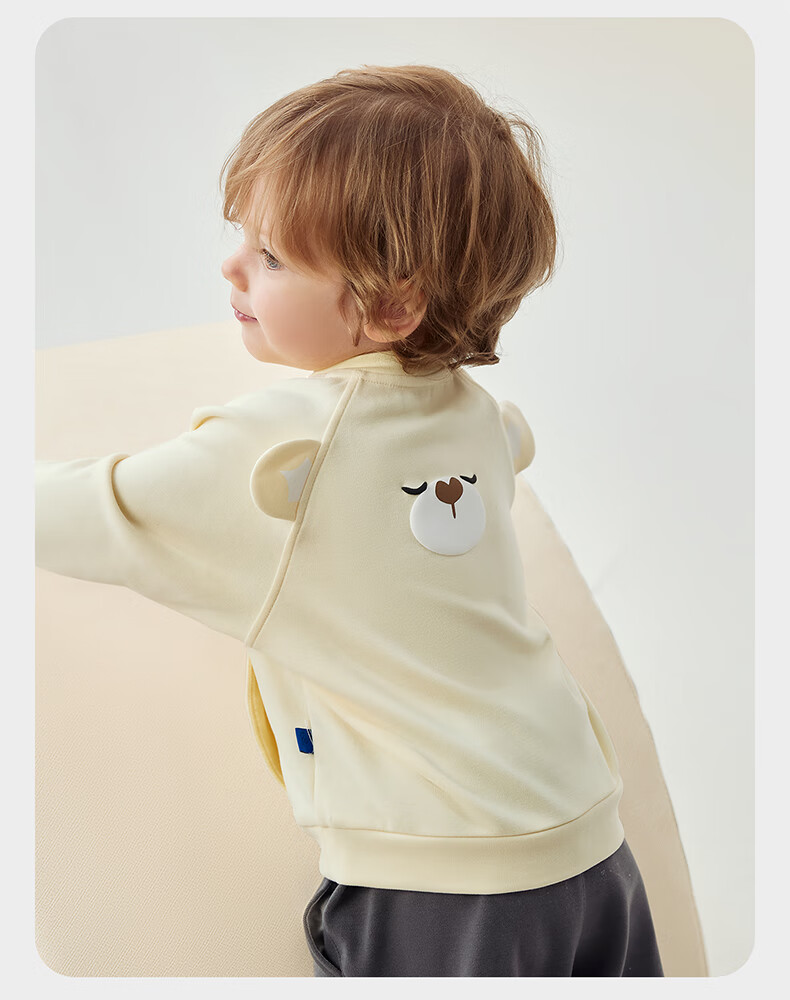 Babycare Camellia Baby Sweatshirt Spring and Autumn Long Sleeve Kids Sports Top Cloud Pink 120 6