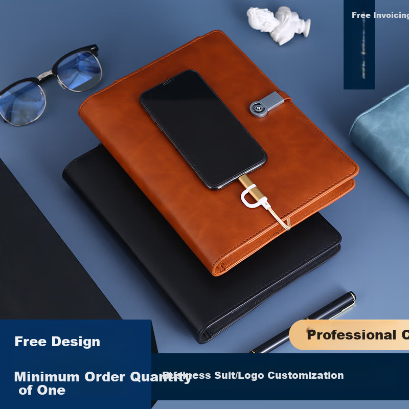 Weimei Loose-Leaf Notebook A5 Multifunctional Power Bank Journal with Customizable Logo, Thickened Planner with Replaceable Pages, High-Quality Business Gift for Teachers' Day Present