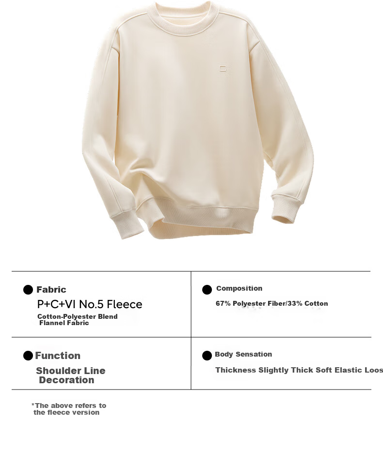 Bananain Very Comfortable 5 Series Unisex Crewneck Sweatshirt, Warm Top, Couple's Versatile Long-Sleeve T-Shirt, 2026 New Style 3