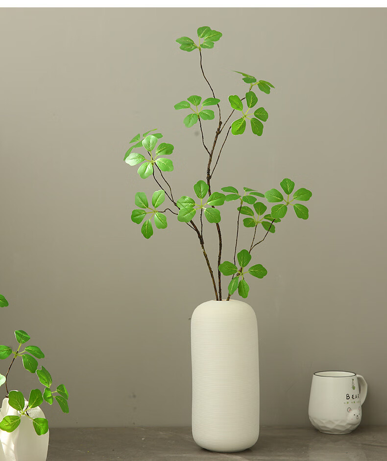 Fanyejia Artificial Green Plant with Realistic Monstera Leaves, Zen-Inspired Artificial Flowers for Indoor Living Room, Entryway Decoration, And Home Decor Ornament 12