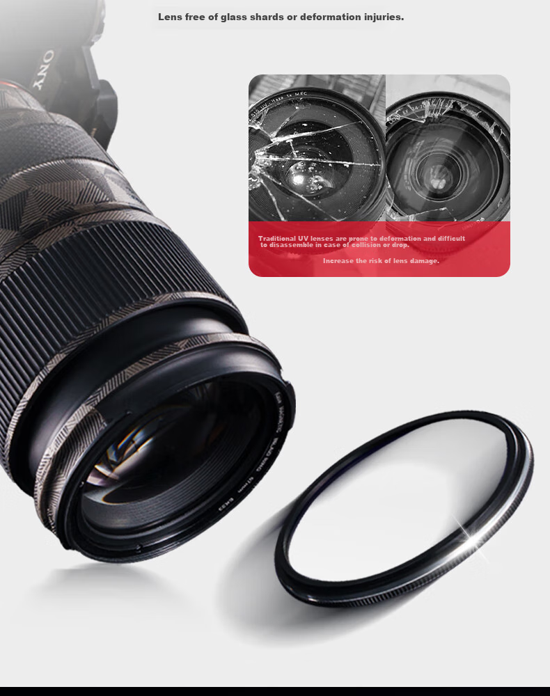 Kase UV Filter + CPL Polarizing Filter + Case, 77mm Magnetic, Jiguanglang Second Generation Colorful Entry-Level Photography And Photo-Taking Kit 4