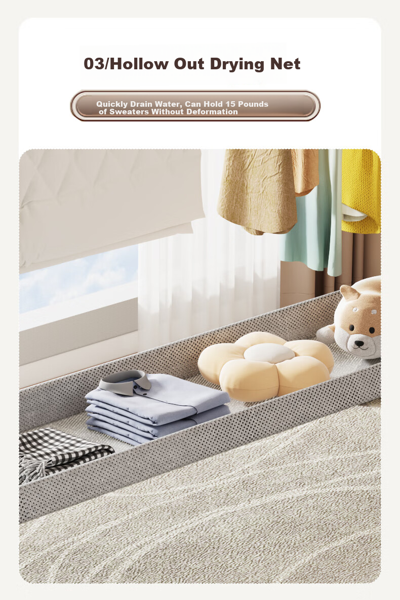 Shengnuoyilin Clothes Drying Rack, Floor-Standing Balcony Foldable Clothes Hanger for Indoor And Outdoor Use, 1.35m Extendable 6