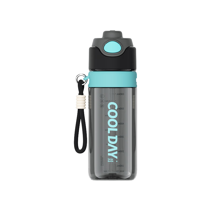 CICA Spray Water Bottle for Children 6-12 Years Old, Middle School Students' School-Specific Sports Water Bottle, Summer Spray Water Straw Bottle