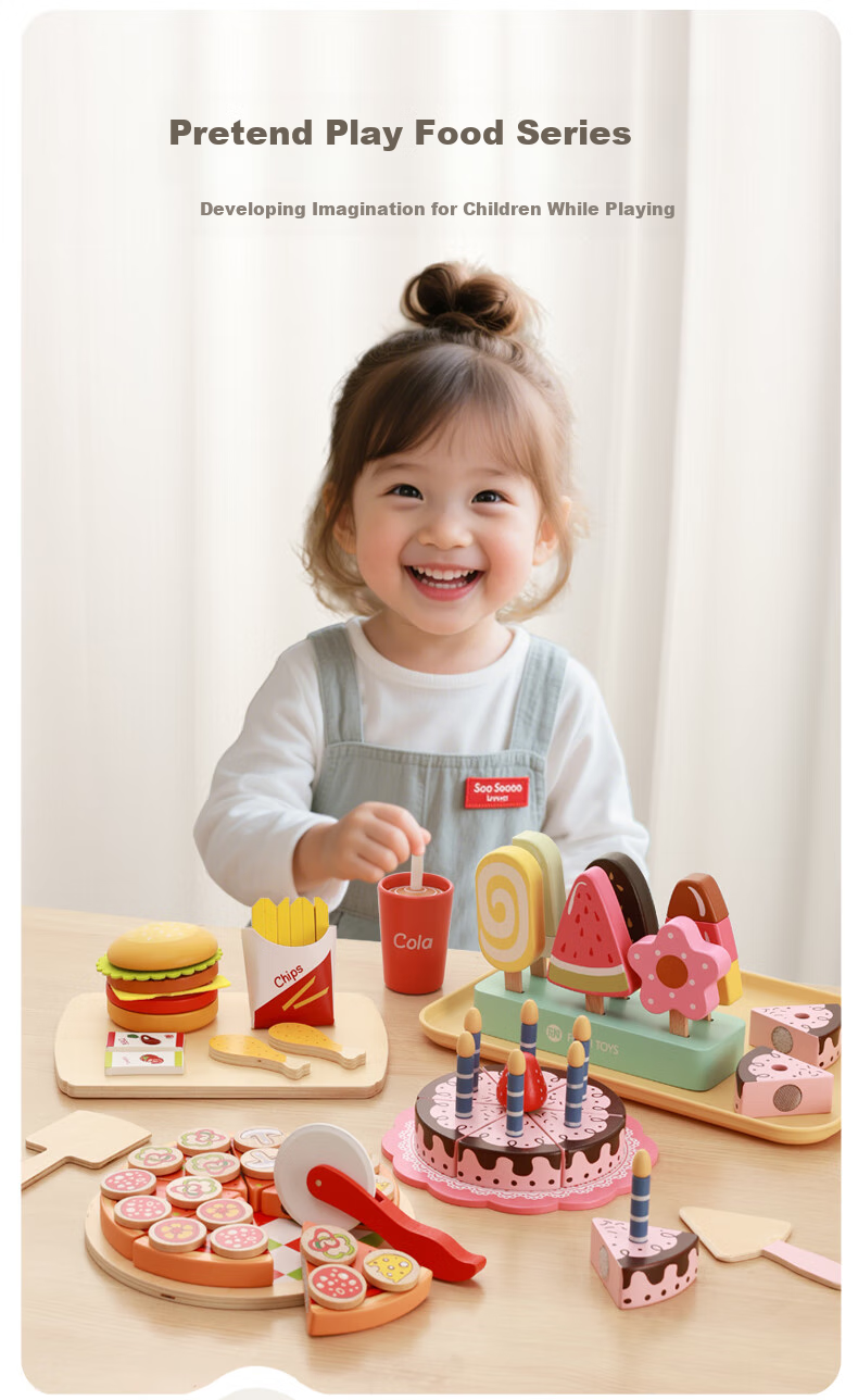 FN Children's Pretend Play Ice Cream Toy Set Kitchen 5 Small Boys Girls Toddlers 1-3 Years Old Birthday Gift 2