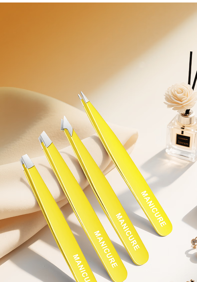Xiaotianlai Ultra-Fine Precision Tweezers Eyebrow Hair Removal Tweezer Beard Trimming Tweezer Anti-Slip Eyelash Extension Home Set 13