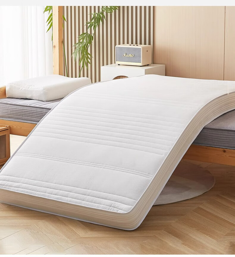 Yalu Latex Mattress Cover Pad, Bedding Mat, 0.9x1.9 Meters, Student Dormitory Single Bed Mattress Pad, Back Support 1