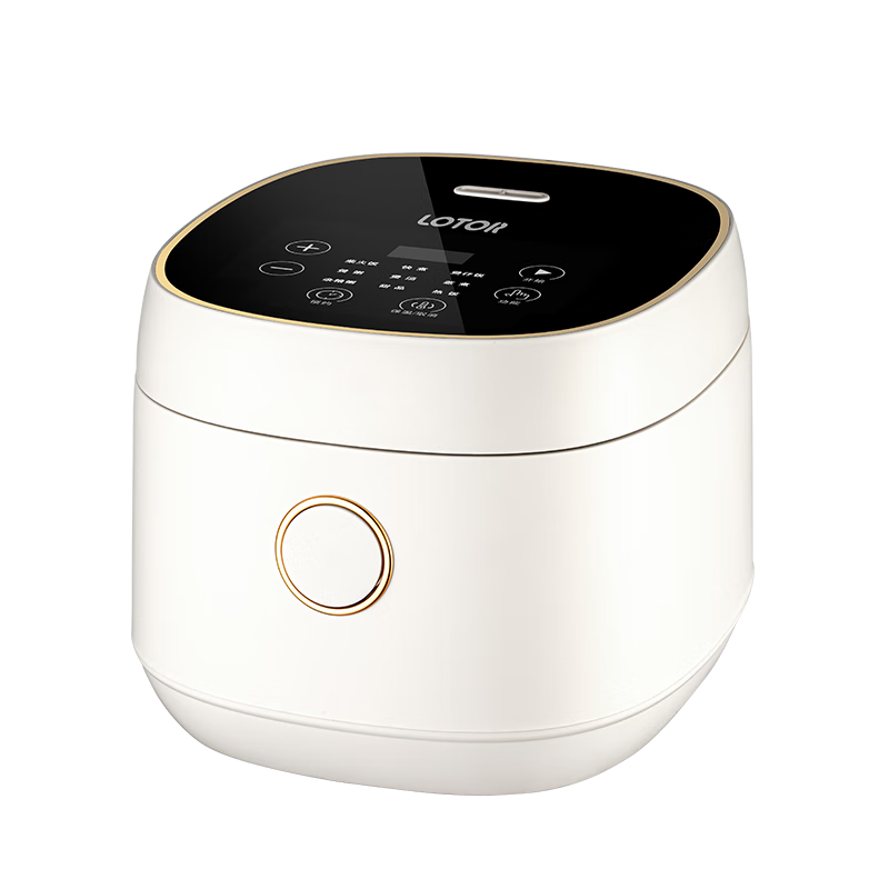LOTOR Multi-Purpose Rice Cooker for Home Use, Mini Size for 2-3 People, Ceramic Electric Rice Cooker with One-Touch Firewood Cooking Function, 3L Capacity for 4-5 People