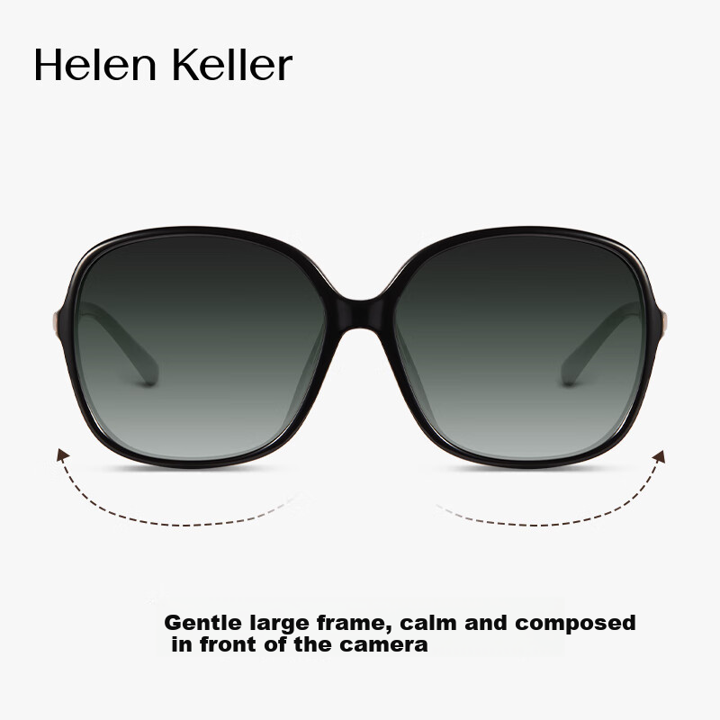 Женские солнцезащитные очки HELEN KELLER H8502P01-1, поляризованные, с УФ-защитой, для вождения и активного отдыха, черный глянцевый