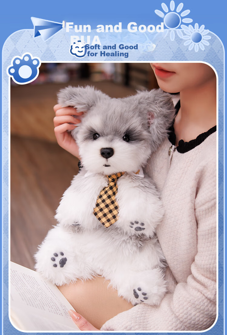 Chongker Faux Corgi Plush Toy Dog Stuffed Animal Gift Box Set for Children's Birthday Present Girls 6