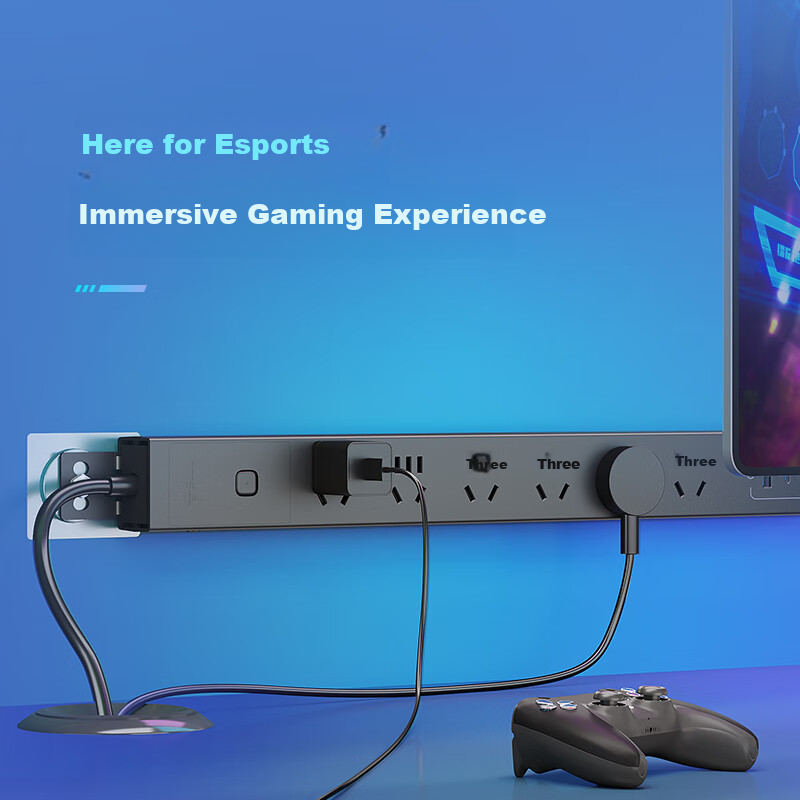 Удлинитель BULL 30W с защитой от перегрузки, 6 розеток + USB, 1.8 метра
