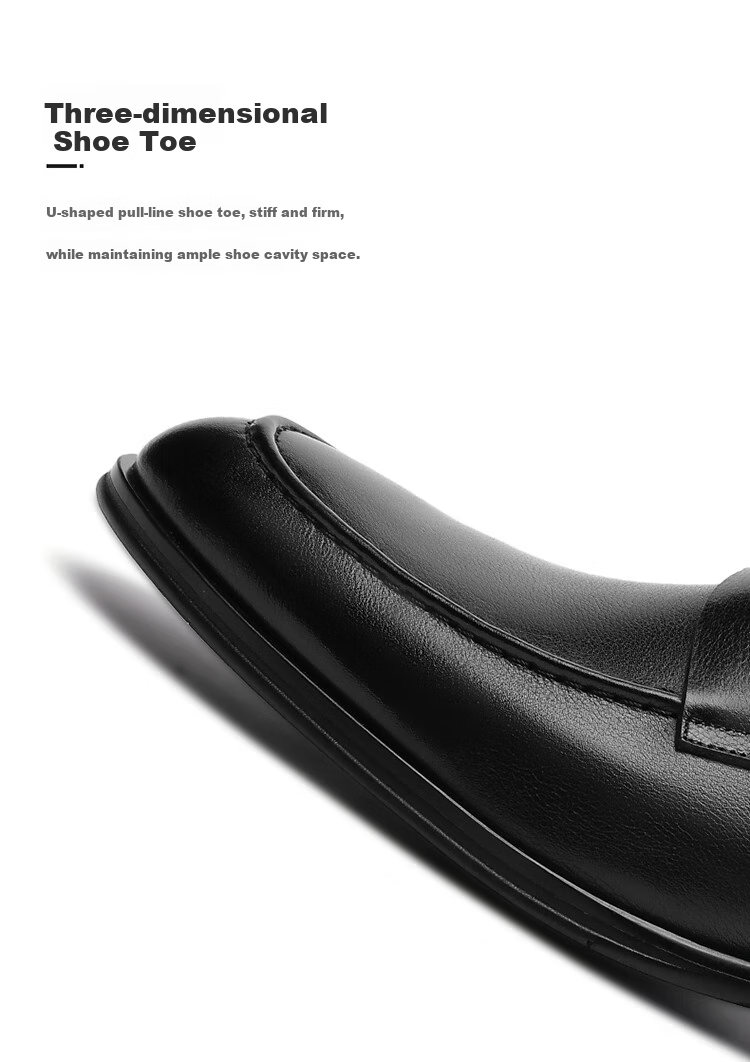 Goldlion Men's Shoes, Fashionable Lightweight Wear-Resistant Business Casual Slip-On Formal Leather Shoes, 58001003540A, Brown, Size 41 4