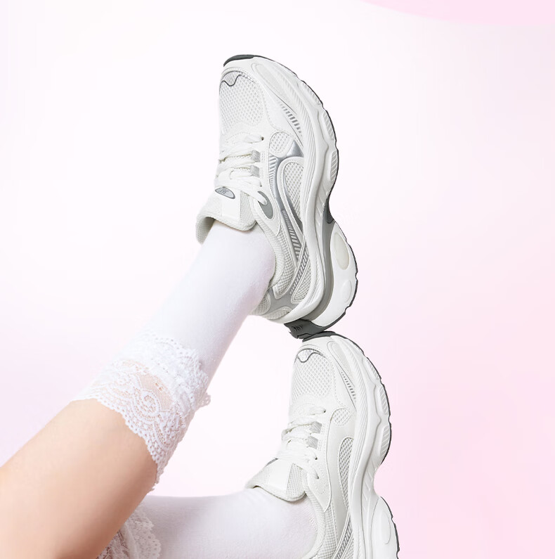 361° Women's Athletic Shoes Heart Design Autumn Mesh Thick Sole Retro Casual Platform Dad Sneakers 682536760-1 7