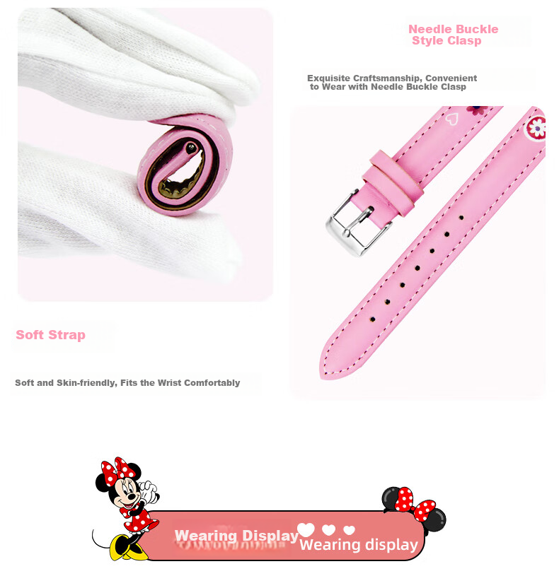 Disney Children's Watch Toy for Elementary School Girls, Kids' Time-Telling Electronic Watch for Ages 3-6, Kindergarten Use Only 7