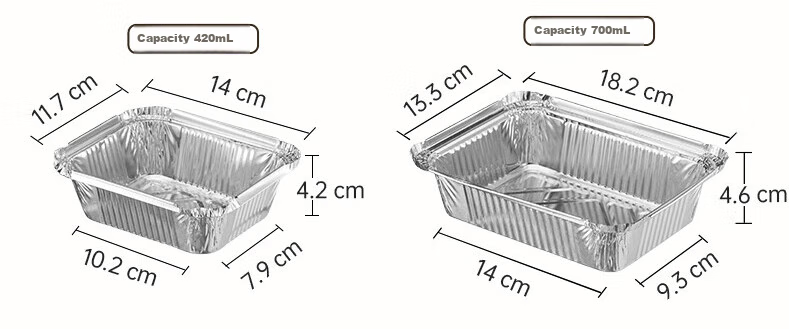 Chuida Huang BBQ Aluminum Foil Trays 20pcs Disposable Foil Pans for Grilled Fish and Meat Baking Camping Picnic 22x34cm 6