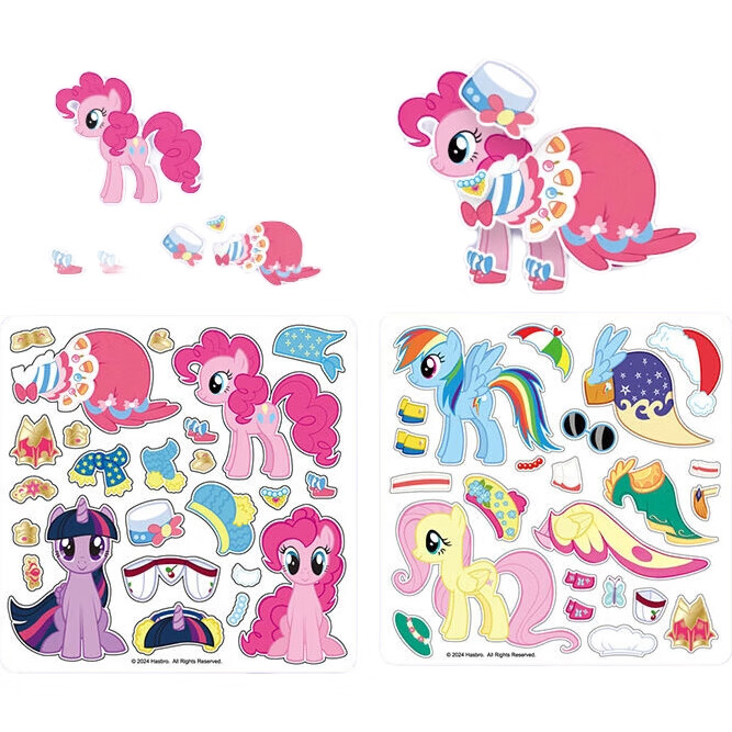 Магнитная книжка-головоломка MY LITTLE PONY, для девочек и мальчиков, без вырезания, развивающая, 1