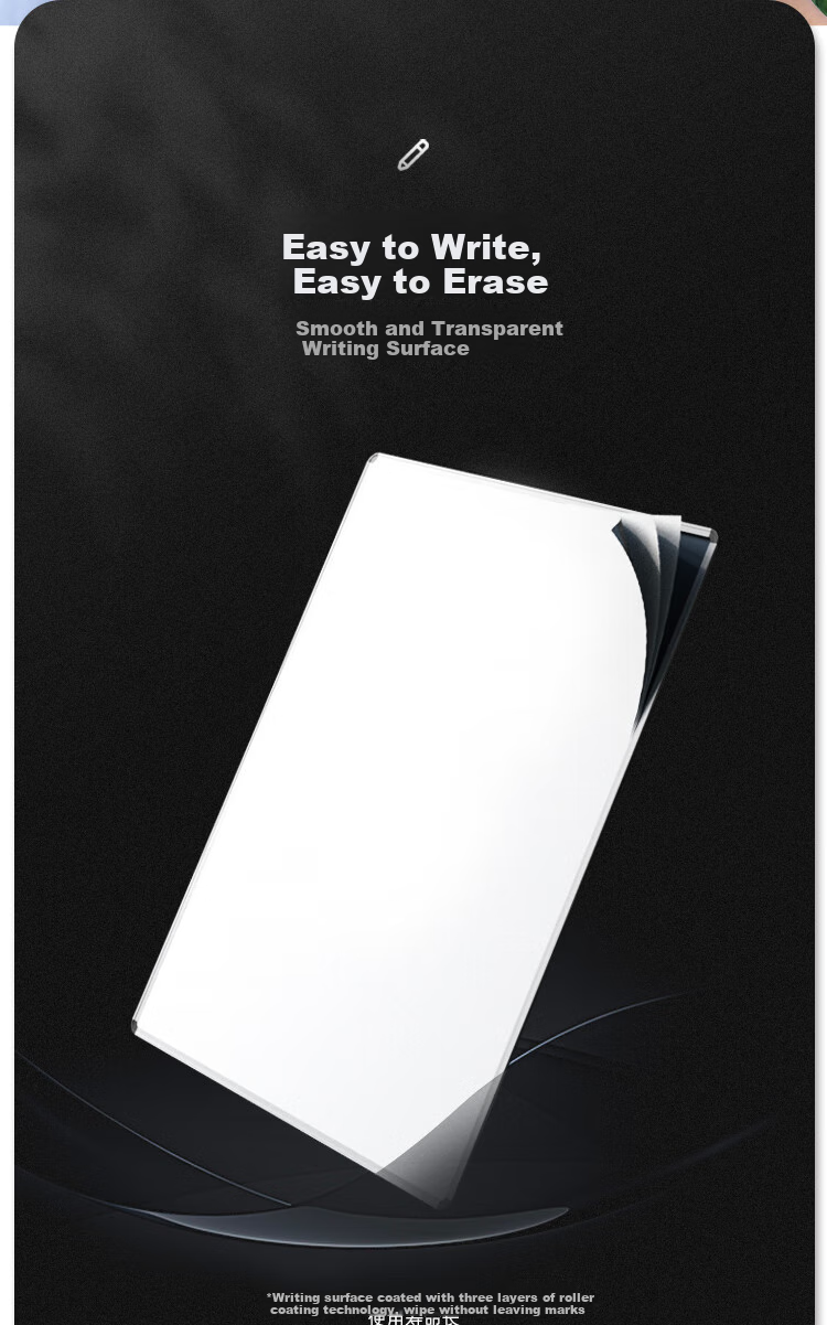 BBNEW 120*180cm Hanging Magnetic Whiteboard, Office Meeting Home Teaching Training Blackboard (Including Eraser/whiteboard Marker/magnetic Particles) NEWX120180 4