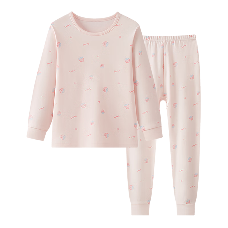 Hengyuanxiang Children's Underwear Set, Boys And Girls Pure Cotton Autumn Top And Pants, Thin Warm Base Layer Cotton-Padded Set for Teenagers And Students