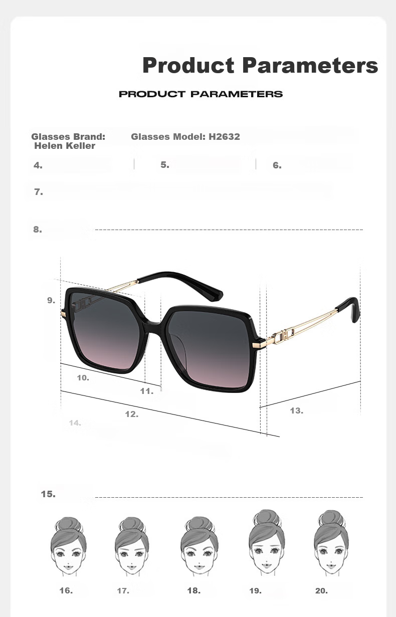HELEN KELLER Women's Sunglasses, UV Protection, Polarized, for Driving And Outdoor Use, Sun Protection Glasses H2632H01 6